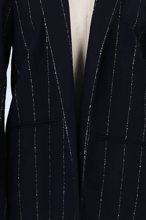 Blazer Valentine Gauthier Marine en Laine