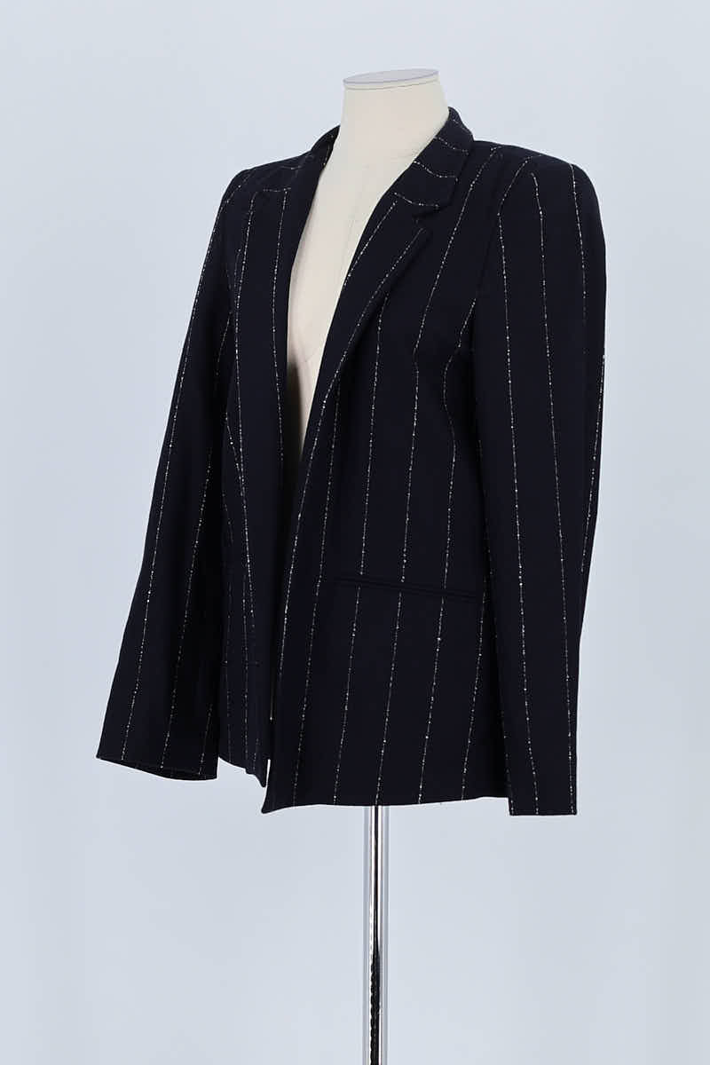 Blazer Valentine Gauthier Marine en Laine