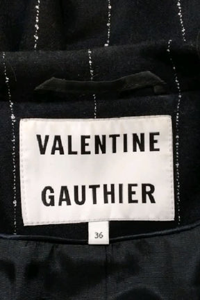 Blazer Valentine Gauthier Marine en Laine