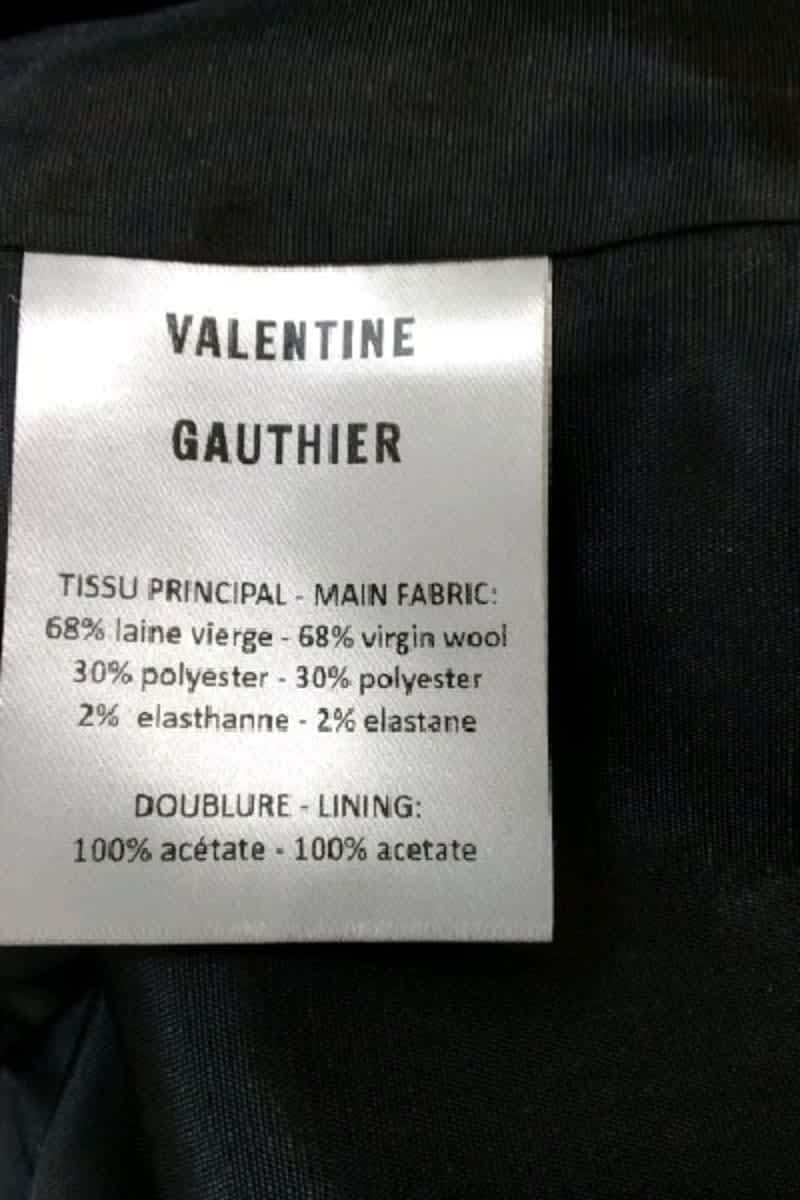 Blazer Valentine Gauthier Marine en Laine
