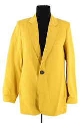Blazer Vanessa Bruno Jaune en Lin, taille S - Seconde Main