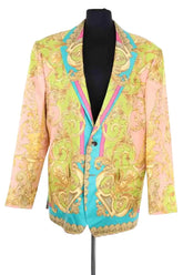 Blazer Versace Multicolore en Soie, taille 4XL - Seconde Main