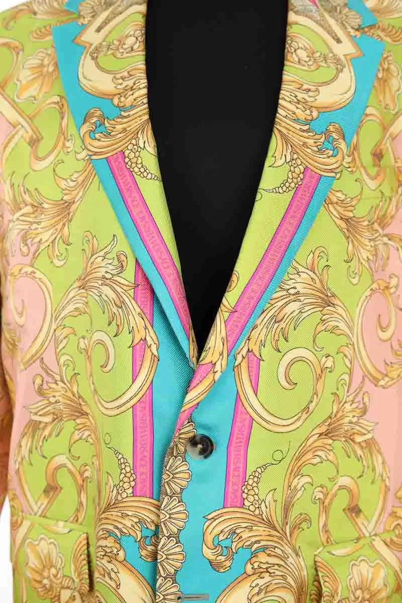 Blazer Versace Multicolore en Soie