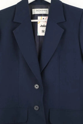 Blazer Yves Saint Laurent Bleu en Laine