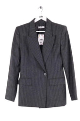Blazer Yves Saint Laurent Gris en Laine, taille S - Seconde Main