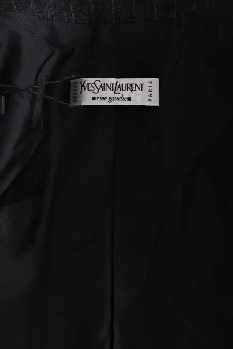 Blazer Yves Saint Laurent Gris en Laine