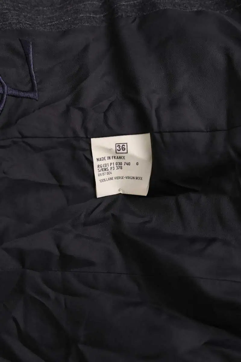 Blazer Yves Saint Laurent Gris en Laine