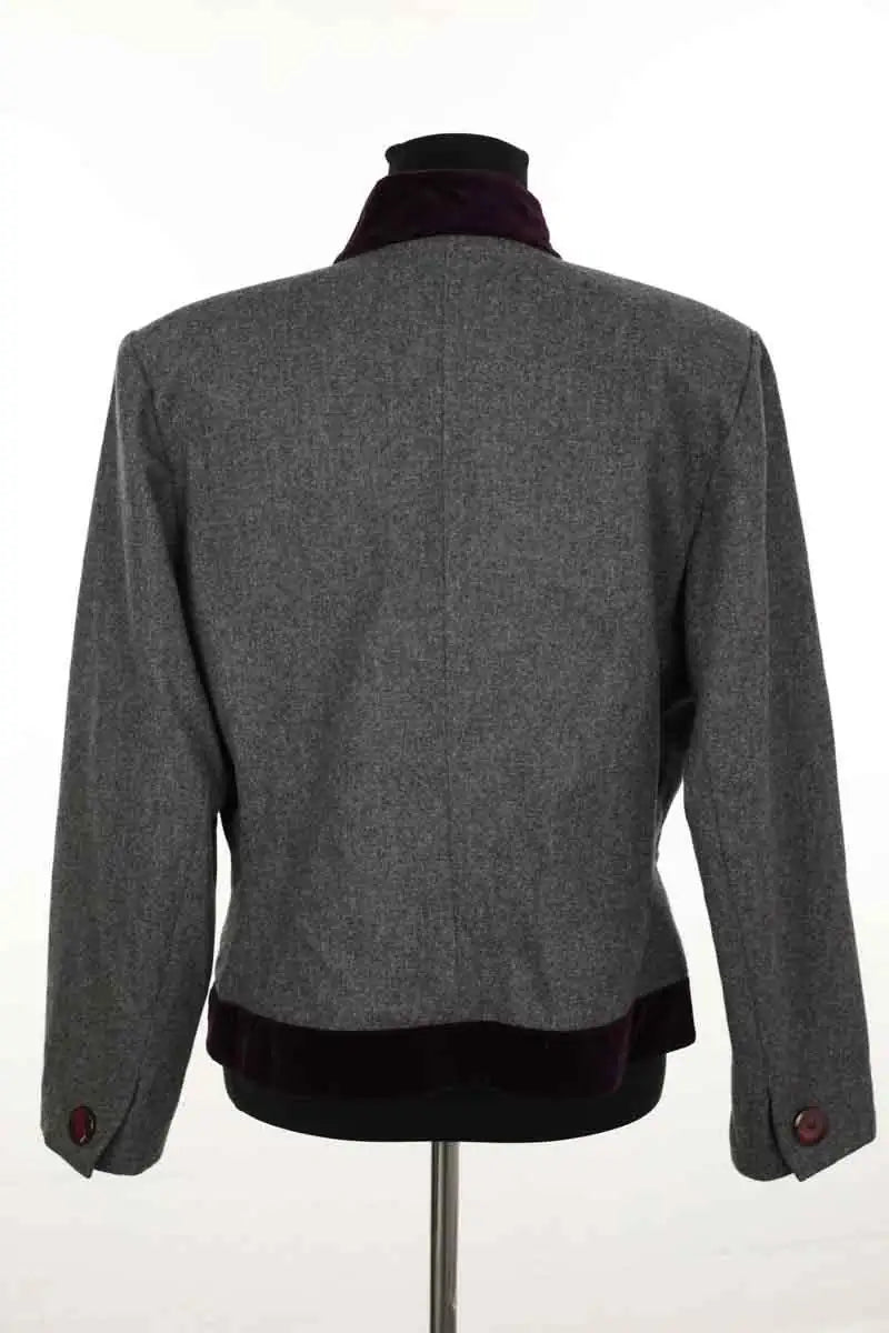 Blazer Yves Saint Laurent Gris en Laine