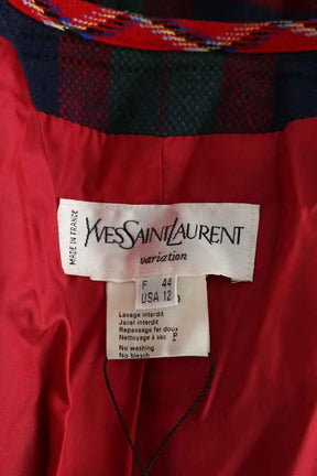 Blazer Yves Saint Laurent Multicolore en Laine
