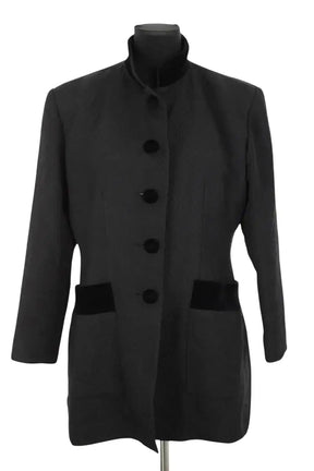 Blazer Yves Saint Laurent Noir en Coton, taille XXL - Seconde Main