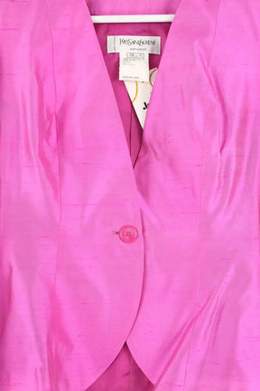 Blazer Yves Saint Laurent Rose en Soie