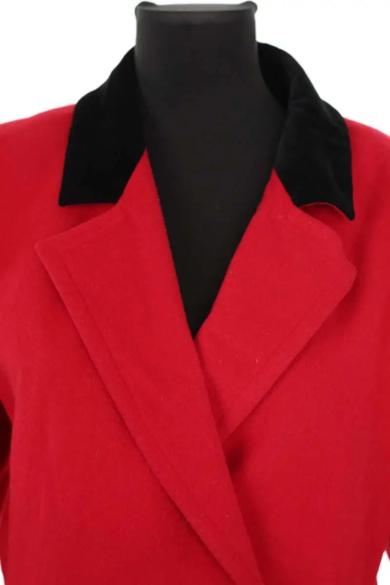 Blazer Yves Saint Laurent Rouge en Laine