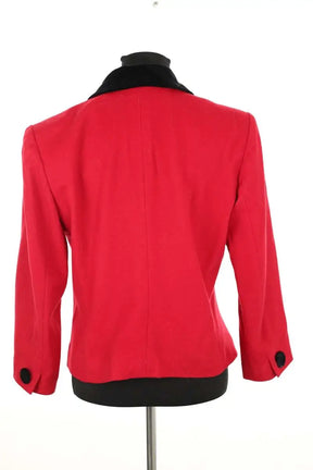 Blazer Yves Saint Laurent Rouge en Laine