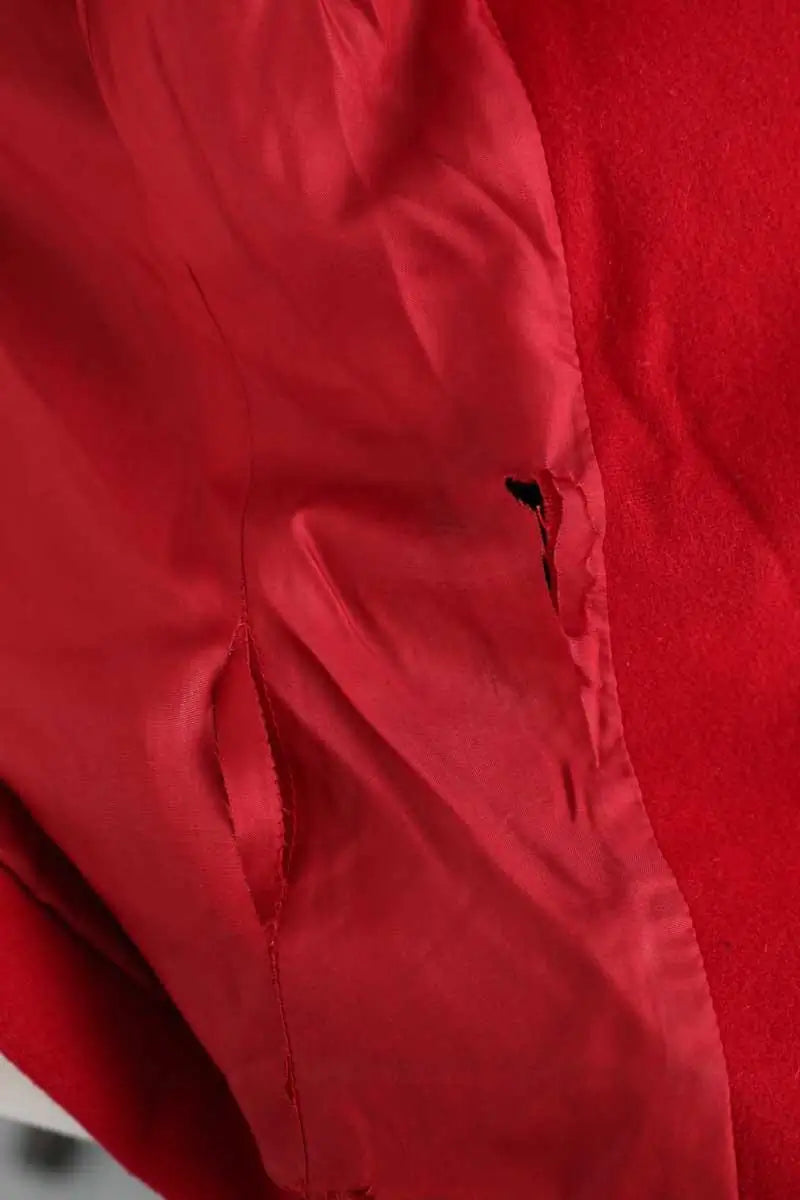 Blazer Yves Saint Laurent Rouge en Laine