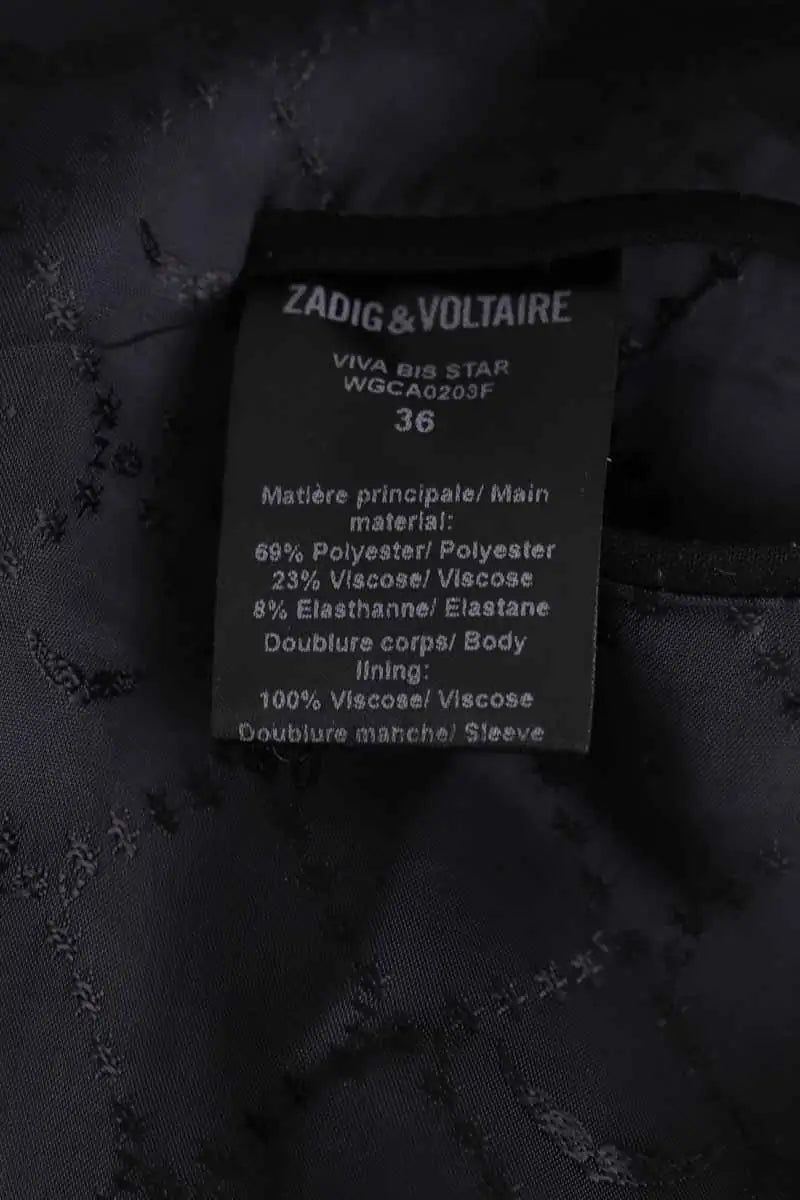 Blazer Zadig & Voltaire Noir en Synthétique