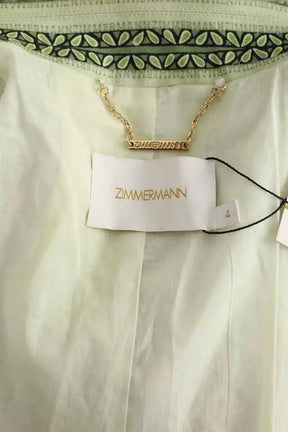 Blazer Zimmermann Vert en Lin