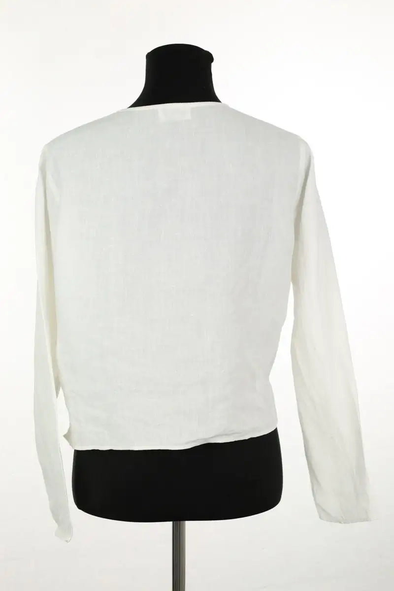 Blouse Agnès B. Blanc en Lin