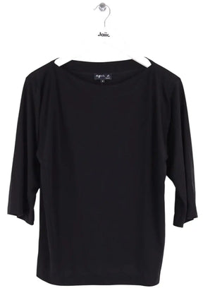 Blouse Agnès B. Noir en Synthétique, taille L - Seconde Main