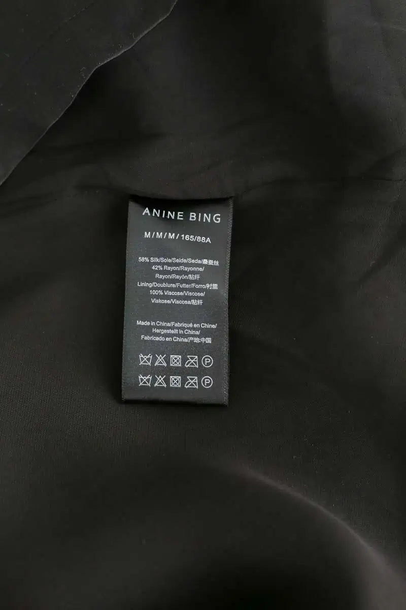 Blouse Anine Bing Noir en Soie