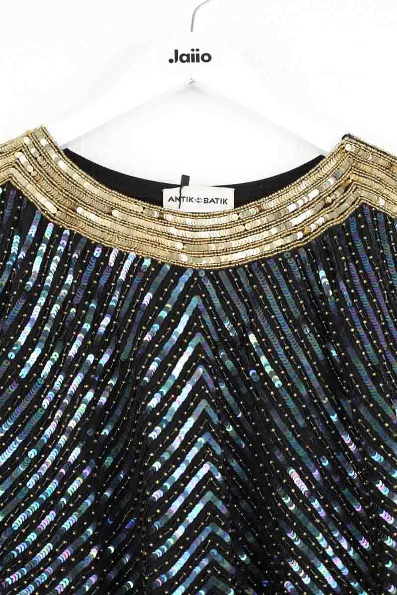 Blouse Antik Batik Bleu en Paillettes