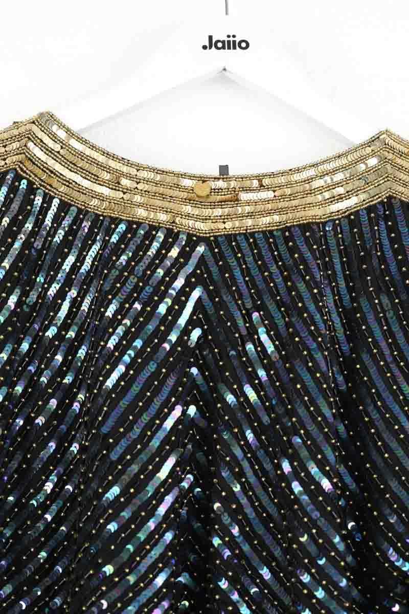 Blouse Antik Batik Bleu en Paillettes