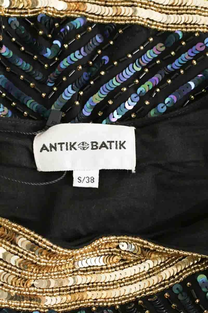 Blouse Antik Batik Bleu en Paillettes