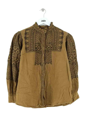 Blouse Antik Batik Kaki en Coton, taille S - Seconde Main