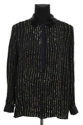 Blouse Antik Batik Milton Noir en Viscose, taille XS - Seconde Main