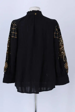 Blouse Antik Batik Noir en Coton