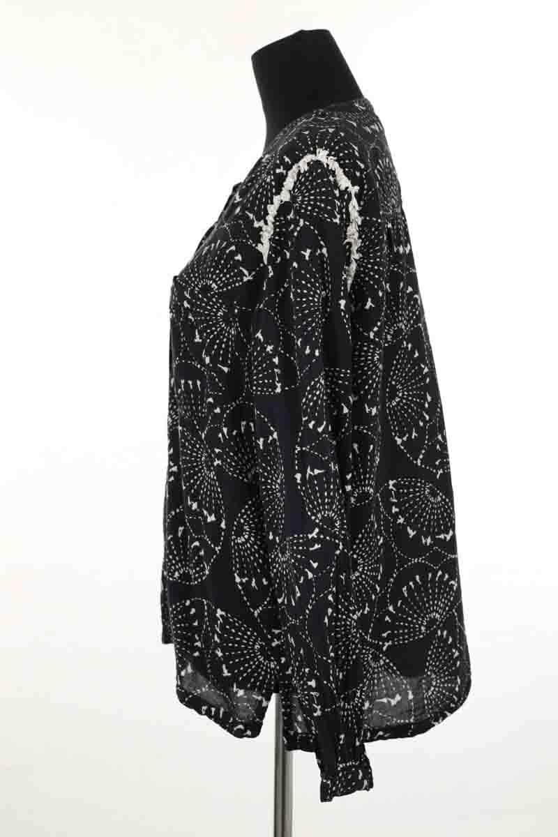 Blouse Antik Batik Noir en Coton