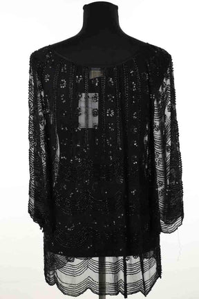 Blouse Antik Batik Noir en Paillettes