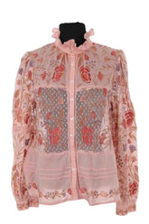 Blouse Antik Batik Rose en Coton, taille M - Seconde Main