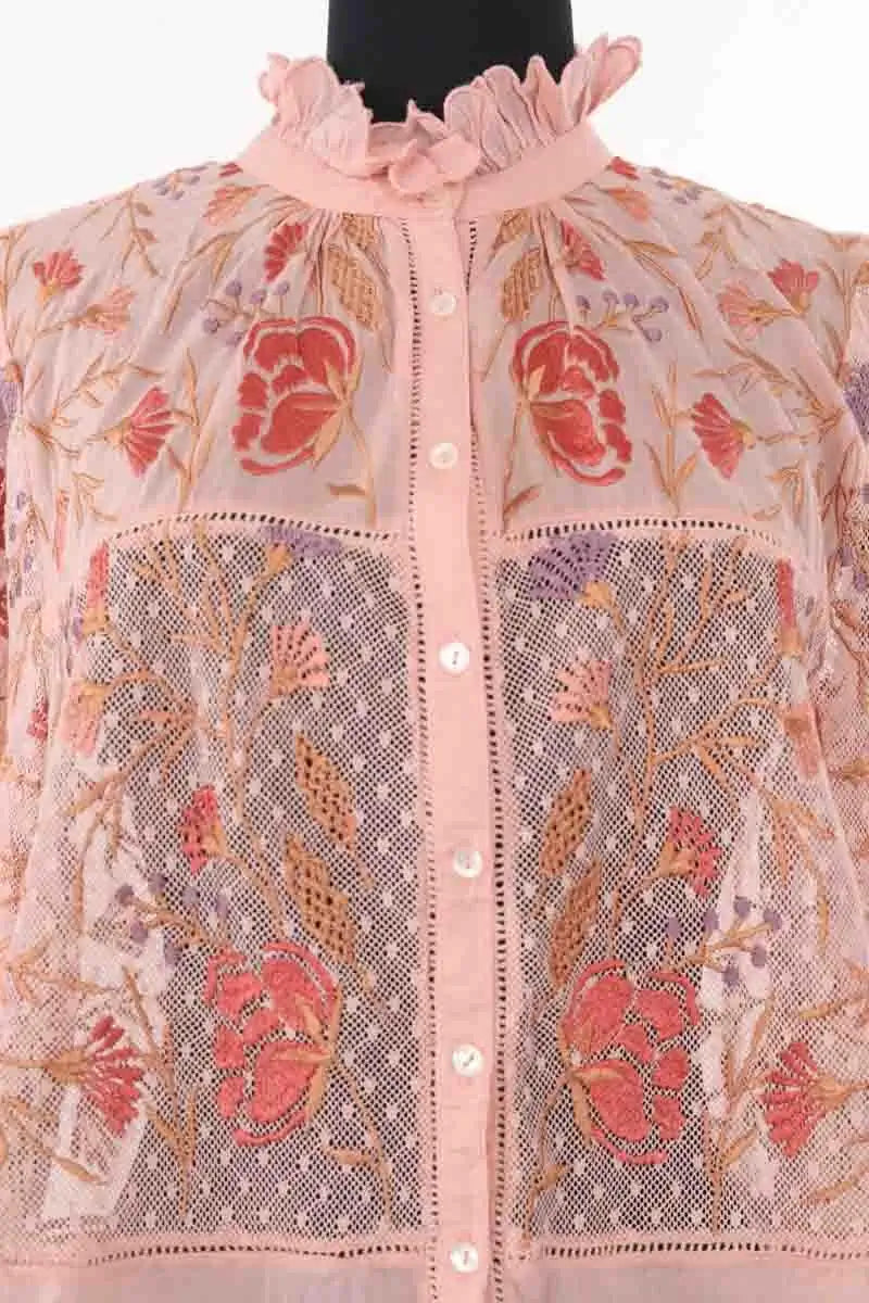 Blouse Antik Batik Rose en Coton