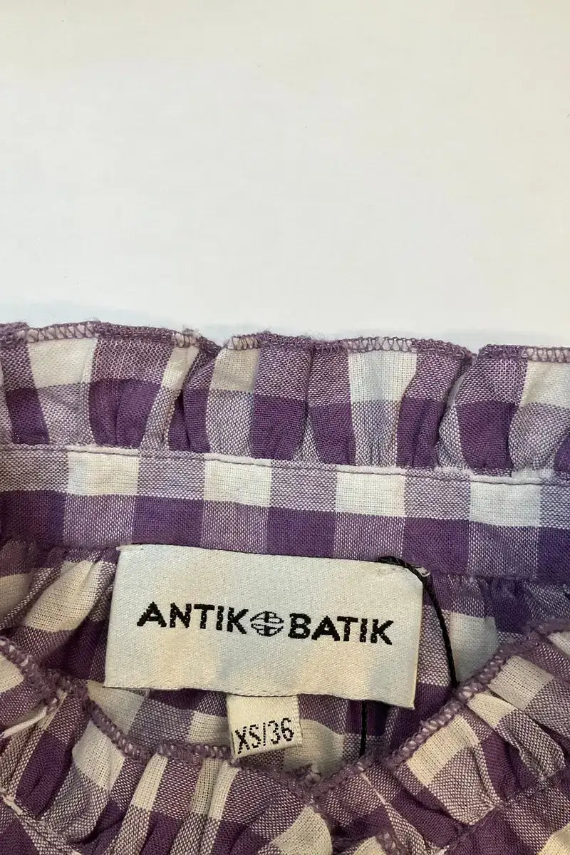 Blouse Antik Batik Violet en Coton