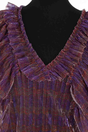 Blouse Antik Batik Violet en Synthétique