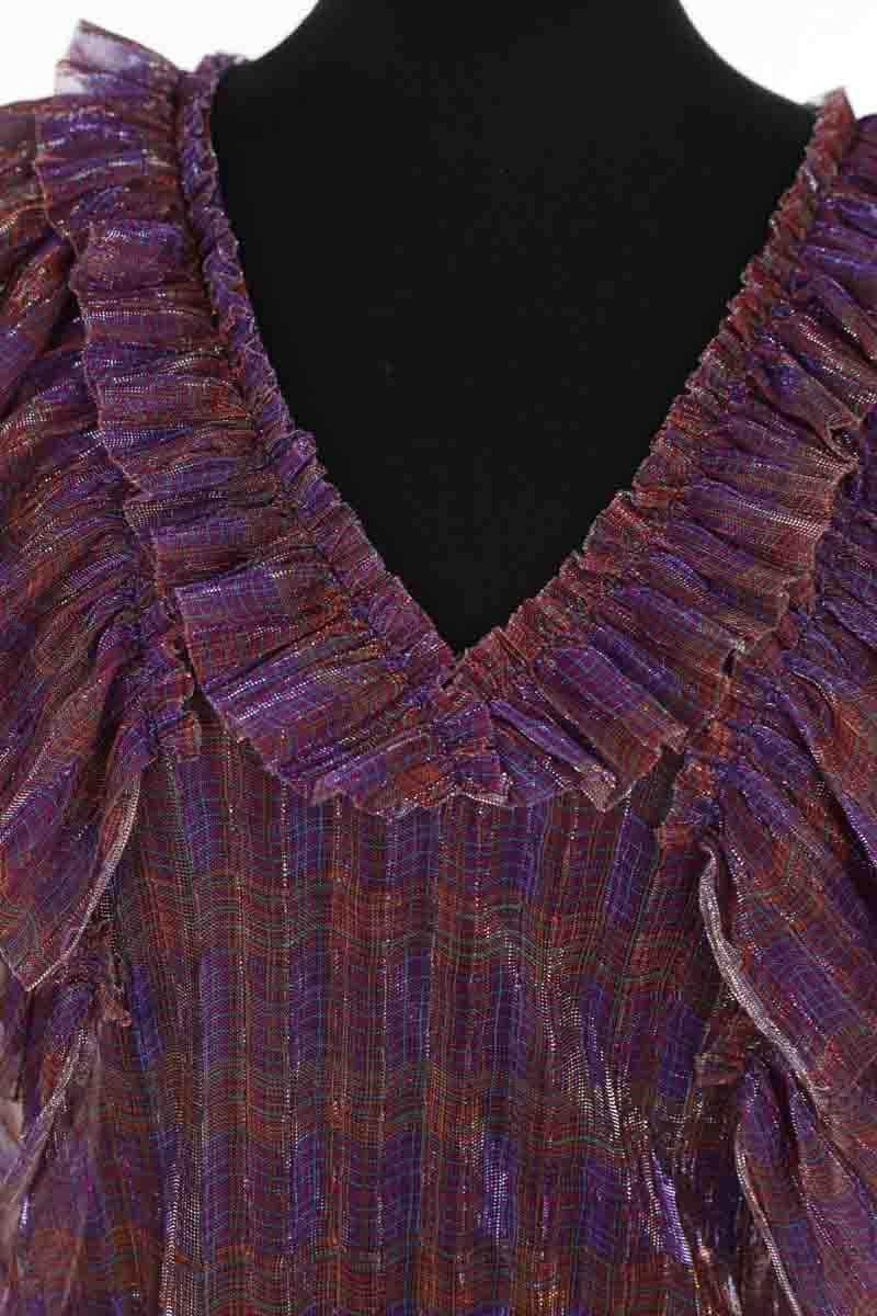 Blouse Antik Batik Violet en Synthétique