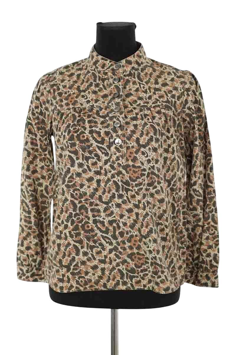 Blouse APC Marron en Coton, taille S - Seconde Main