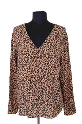 Blouse Balzac Marron en Viscose, taille M - Seconde Main