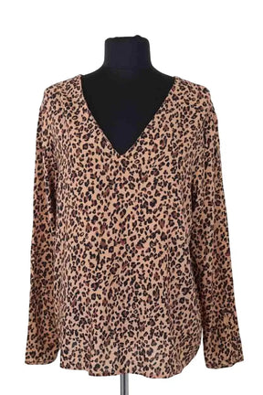Blouse Balzac Marron en Viscose, taille M - Seconde Main