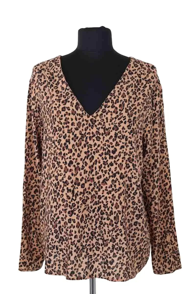 Blouse Balzac Marron en Viscose, taille M - Seconde Main