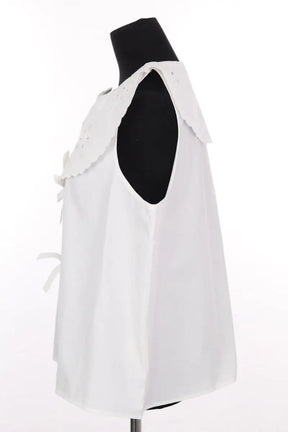 Blouse Balzac Moana Blanc en Coton