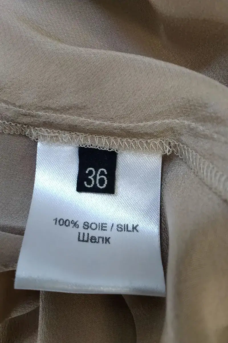 Blouse Barbara Bui Beige en Soie