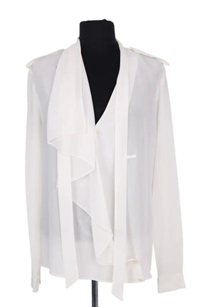 Blouse Barbara Bui Blanc en Soie, taille M - Seconde Main
