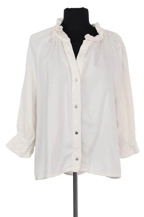 Blouse Ba&Sh Blanc en Coton, taille L - Seconde Main