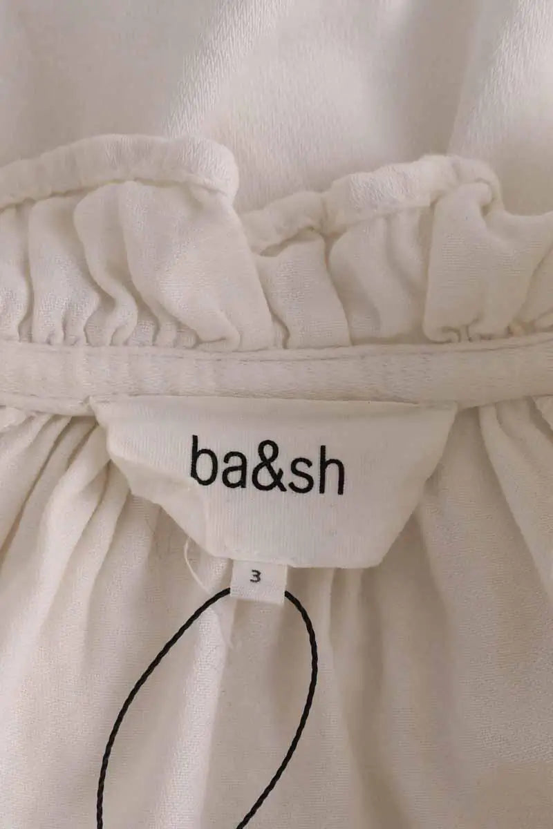Blouse Ba&Sh Blanc en Coton