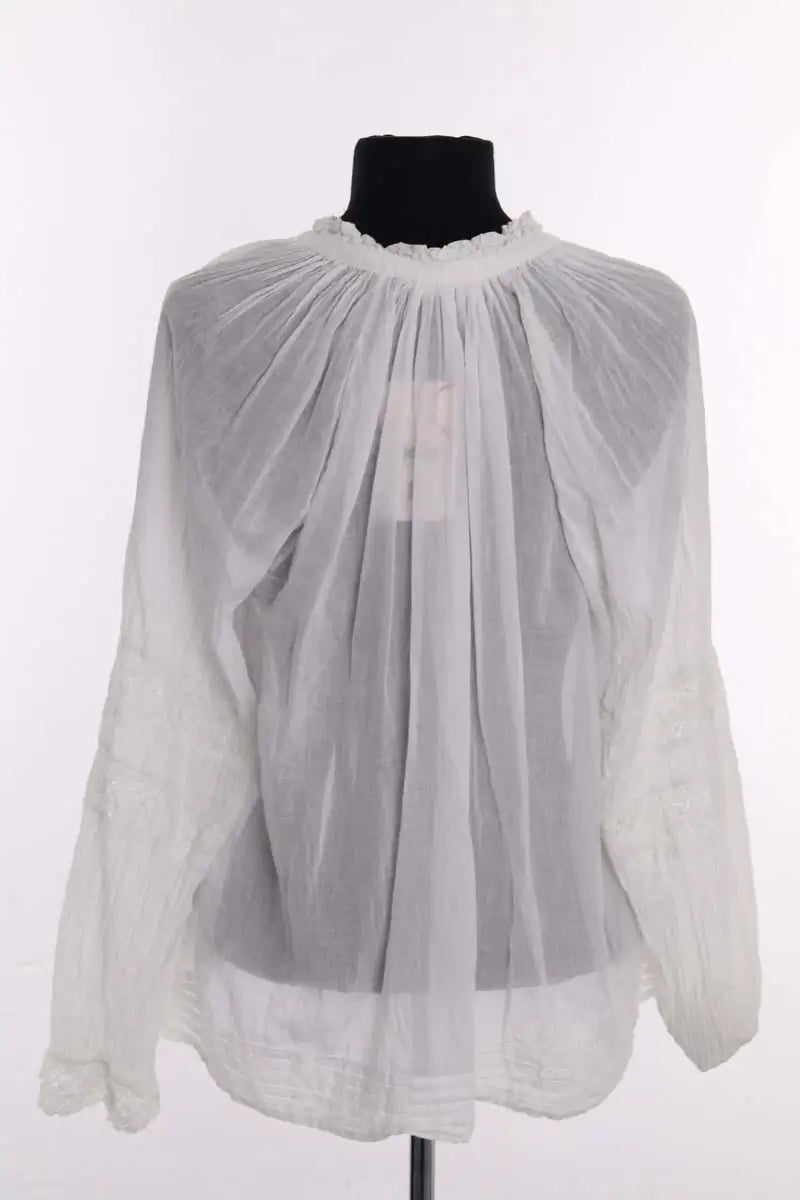 Blouse Ba&Sh Blanc en Coton