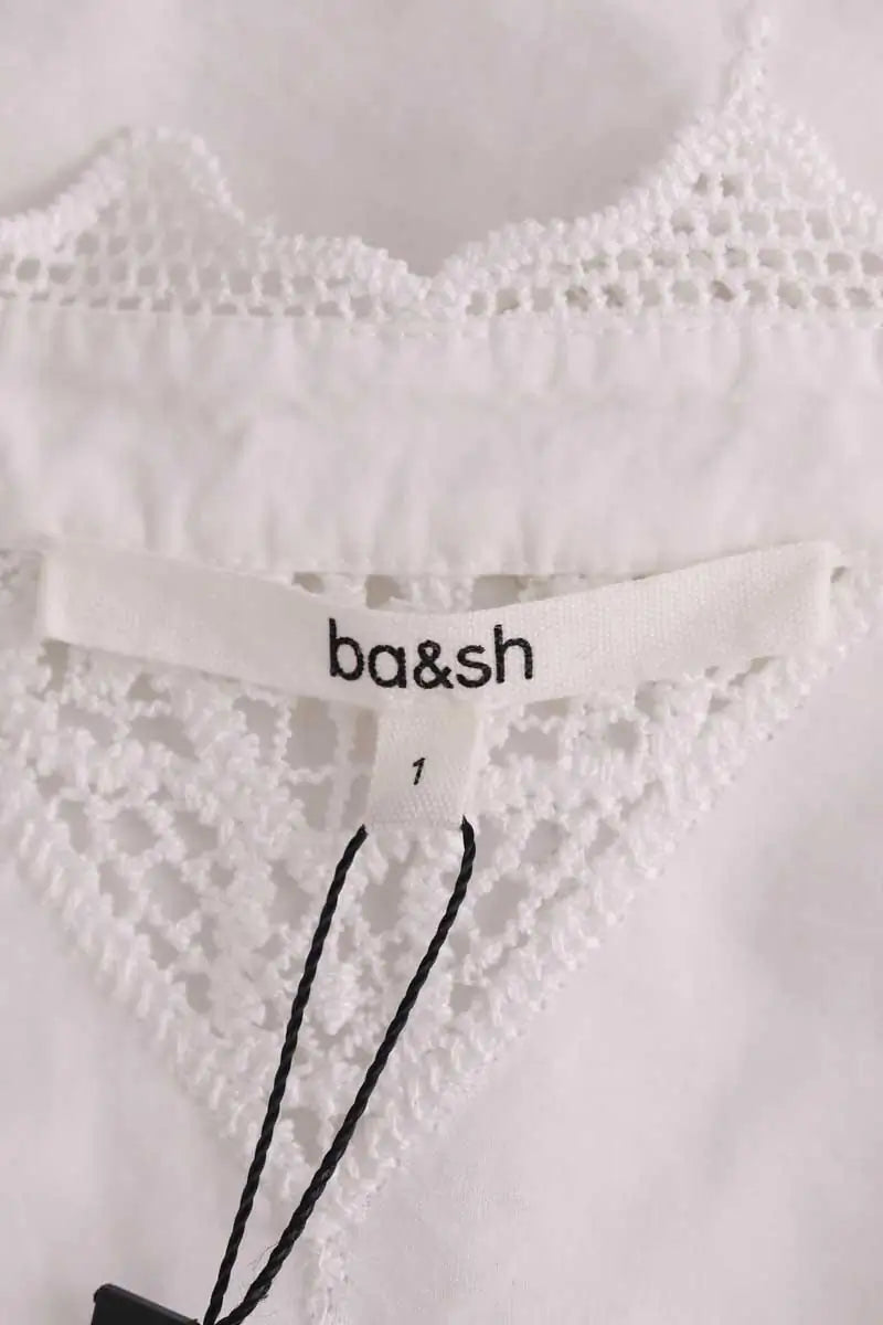 Blouse Ba&Sh Blanc en Coton