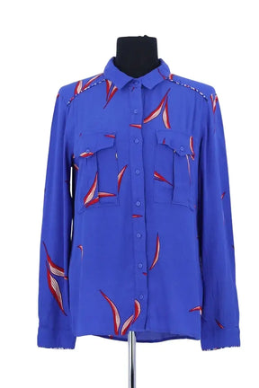 Blouse Ba&Sh Bleu en Synthétique, taille L - Seconde Main