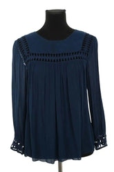 Blouse Bash Bleu en Synthétique, taille S - Seconde Main