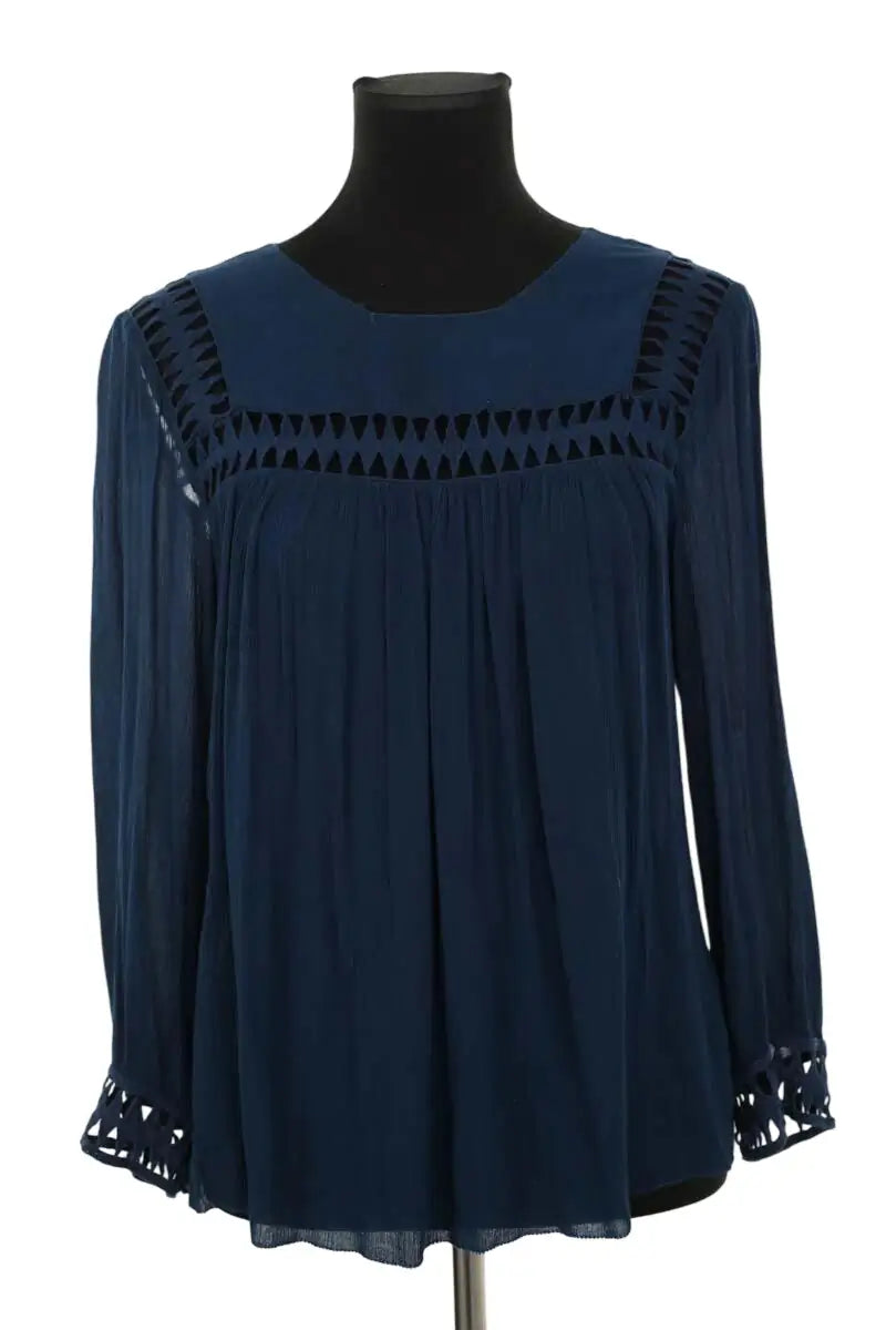 Blouse Bash Bleu en Synthétique, taille S - Seconde Main
